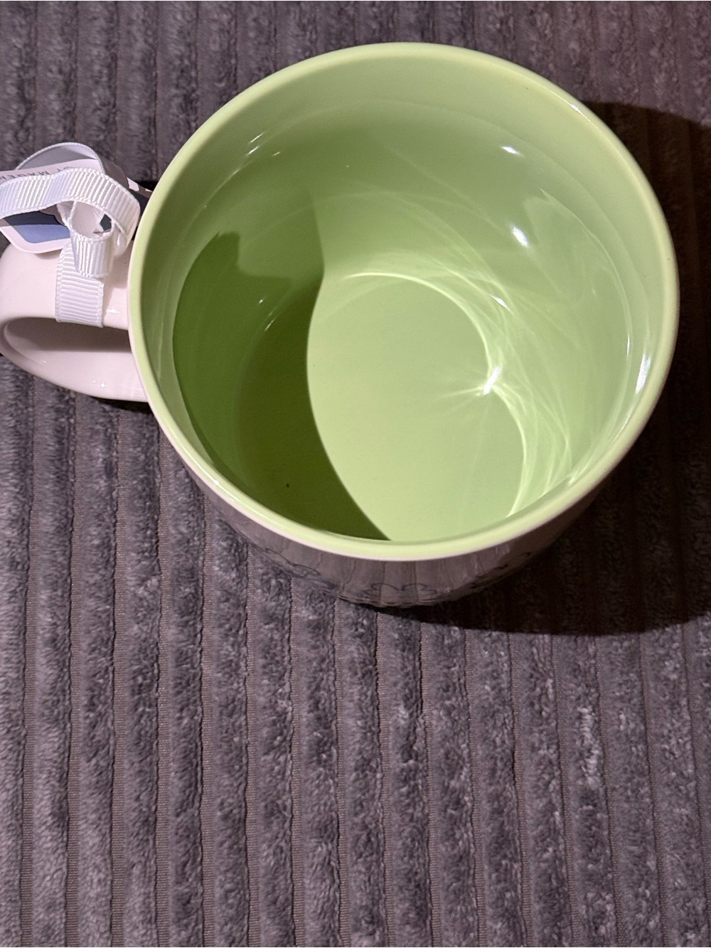 miffy Ceramic Mug with Light Green Interior and Floral Accents - Picture 5 of 6